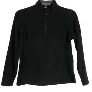 Champion black fleece 1/4 zip activewear sweater L